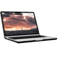 UAG Plyo Apple MacBook AIR  13 inch 2022 Case - Ice Black(134007114340) DROP Military Standard Armor ShellTactical GripHinged DesignPort Access