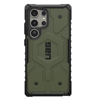 UAG Pathfinder Pro Magnetic Samsung Galaxy S24 Ultra 5G (6.8 inch) Case - Olive Drab (214424117272) 18 ft. Drop Protection (5.4M) Raised Screen Surrou