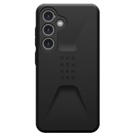 UAG Civilian Samsung Galaxy S24 5G (6.2 inch) Case - Black (214437114040) 20 ft. Drop Protection (6M) Armored Shell Raised Screen Surround Rugged