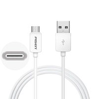 PISEN USB-C to USB-A Cable (1M) White -Data Transfer 480MbpsDurable and FlexibleSamsung GalaxyApple iPhoneiPadMacBookGoogleOPPONokia