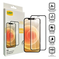 USP Apple iPhone 15 (6.1 inch) Armor Glass Full Cover Screen Protector - 5X Anti Scratch Technology Perfectly Fit Curves 9H Surface Hardness