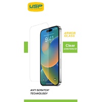 USP Apple iPhone 16 Pro Max Armor Glass Full Cover Screen Protector - 5X Anti Scratch Technology, Perfectly Fit Curves,9H Surface Hardness