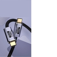 Pisen Braided USB-C to USB-C (3.2 Gen2) Charge  Video (8K 64HZ) Cable (1.5M) Black,100W PD,5A,20Gbps,Laptop,Phones, iPad, Tablet  Other USB-C Device