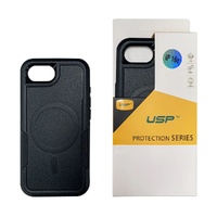 USP Apple iPhone 16e Armor Light Case with MagSafe Black - Two Tough Layers, No Slip Grippy Edges, 360 degree Protection, Slim, Seek, Pocket FIt