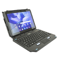 Generic Samsung Galaxy Tab Active4 Pro  Active Pro (10.1 ft) Back Lit 2-In-1 Attachable Keyboard - Black (7160-1869-00),76 Key,USB-C Port Charges Tabl