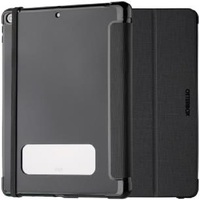 OtterBox React Folio Apple iPad (10.2 inch) (9th 8th 7th Gen) Case Black ProPack -(77-92197) DROP Military Standard Pencil Holder Multi-Position Stand