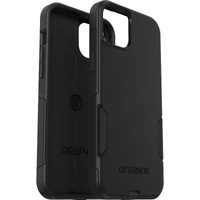 OtterBox Commuter Apple iPhone 15 Plus (6.7 inch) Case Black - (77-92577) Antimicrobial DROP 3X Military Standard Dual-Layer Raised EdgesPort Covers