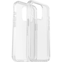 OtterBox Symmetry Apple iPhone 15 Pro (6.1 inch) Case Clear - (77-92641) Antimicrobial DROP 3X Military Standard Raised Edges