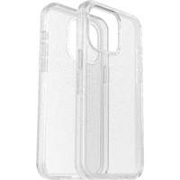 OtterBox Symmetry Clear Apple iPhone 15 Pro Max (6.7 inch) Case Stardust (Clear Glitter) - (77-92659) Antimicrobial DROP 3X Military Standard