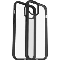 OtterBox React Apple iPhone 15 Plus (6.7 inch) Case Black Crystal (Clear Black) - (77-92768) Antimicrobial DROP Military Standard Raised Edges