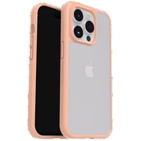 OtterBox React NERDS (New iPhone Plus 2023 (6.7')) Case Clear/Peach - (77-92775), Antimicrobial, DROP+ Military Standard, Raised Edges, Hard Case