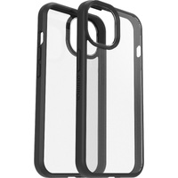 OtterBox React Apple iPhone 15 (6.1 inch) Case Black Crystal (Clear Black) - (77-92802) AntimicrobialDROP Military StandardRaised EdgesHard Case