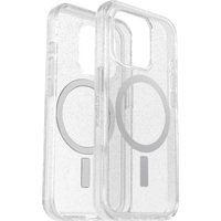 OtterBox Symmetry MagSafe Apple iPhone 15 Pro (6.1 inch) Case Stardust (Clear Glitter) - (77-93034) Antimicrobial DROP 3X Military Standard