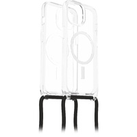 OtterBox React Necklace MagSafe Apple iPhone 15 (6.1 inch) Case Clear - (77-93592) DROP Military Standard Detachable Nylon Rope Hard Case
