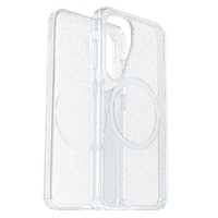 OtterBox Symmetry Clear Magnets Samsung Galaxy S25 5G (6.7 ft) Case Stardust-Clear(77-97468),DROP3X Military Standard,Integrated Grip,7 Years Warranty