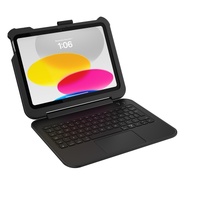 Otterbox Achiever 360 Apple iPad (11.0 ft) 11th Gen (A16)   iPad 10th Gen (10.9 ft) Keyboard with Case (English) Black - No Retail Packaging - (77-978