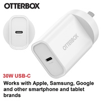 OtterBox 30W USB-C (Type I) PD Fast Wall Charger - White (78-81353), Compact, Drop Tested,Safe  Smart Charging,Best for Apple, 7 Years Warranty