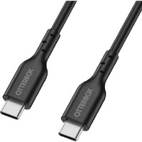 OtterBox USB-C to USB-C (2.0) PD Fast Charge Cable (1M) -Black(78-81356)3 AMPS (60W)Samsung GalaxyApple iPhoneiPadMacBookGoogleOPPONokia