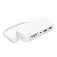 Belkin Fit to Hero Hub - (INC011btWH) Up to 10 Gbps data transfer speed Compact and versatile design Convenient port access
