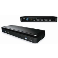 Belkin 14-Port USB-C Docking Station (INC003auBK): 4K resolution Chromebook compatible 65W power 2x HDMI 2x DP 5x USB-A GbE audio. Not for Mac