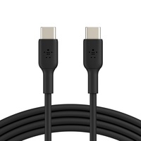 Belkin BOOST†‘CHARGE„¢ USB-C to USB-C Cable (2m / 6.6ft) - Black (CAB003bt2MBK), Fast Charging, Quick Syncing Usb-C Cable, up to 50% in around 36 mins