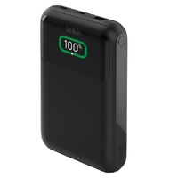Belkin BoostCharge 20k 65W Laptop Power Bank  Cable - Black(BPB020BTBK),1xUSB-C, 2xUSB-A, 5cm USB-C to USB-A Cable,15W Total Power,3-Port Power Bank