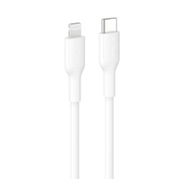 Belkin Boostcharge Lightning to USB-C Cable (1M) - White (CAA021FQ1MWH), 15W, 480MBPS, 300K Bends, Apple iPhone, MFI-Certified, 2 Years Warranty
