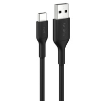 Belkin BoostCharge USB-C to USB-A Cable (3M) - Black (CAB021fq3MBK), 15W, 480MBPS, 300K Bends, Apple, Samsung, USB-IF Certified, 2 Years Warranty