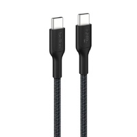 Belkin BoostCharge Pro Braided USB-C to USB-C Cable (1M) - Black (CAB025FQ1MBK), 240W, 350K Bends, USB-IF Certified, Apple, Samsung, 2 Years Warranty