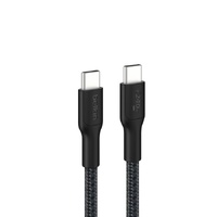 Belkin BoostCharge Pro Braided USB-C to USB-C Cable (3M) - Black (CAB025fq3MBK), 5A 240W, 480Mbps, 350K Bend, USB-IF Certified, 2 Years Warranty