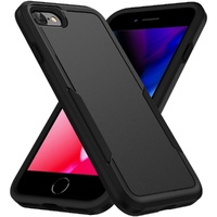 Phonix Apple iPhone SE (3rd  2nd Gen) and iPhone 8 7 Armor Light Case Black - Military-Grade Drop Protection Enhanced Camera  Screen Protection
