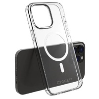 Cygnett AeroMag Apple iPhone 14 Pro Max Clear Protective Case - Clear (CY4171CPAEG), Slim, Raised Edges, TPU Frame, Hard-Shell Back,Magsafe