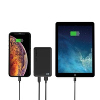 Cygnett ChargeUp Boost 2nd Gen 5K mAh Power Bank - Black (CY3473PBCHE), 10.5W Fast Charging, Include USB-A to USB-C Cable (15cm), Digital Display