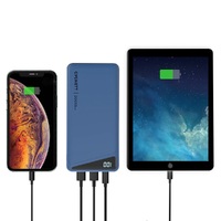 Cygnett ChargeUp Boost 2nd Gen 20K mAh Power Bank - Navy (CY3482PBCHE), 15W Fast Charging, USB-A to USB-C Cable (15cm), Charge 3 Devices At Once
