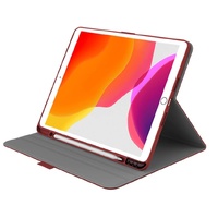 Cygnett TekView Apple iPad (10.2') (9th/8th/7th Gen) Case - Red (CY3065TEKVI), Apple Pencil Holder, 360° Protection, Perfect fit, Slimline