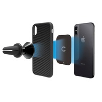 Cygnett MagMount Plus Magnetic Car Vent Mount -Black(CY2377ACVEN),360° rotation and extensive pivot motion,Portrait/Landscape View,Metal Plate Include