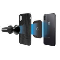 Cygnett MagMount Plus Magnetic Car Vent Mount - Black (CY2377ACVEN), 360° Rotation, Strong Magnetic Hold, MagSafe Vent Mount, Secure Vent Grip