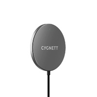 Cygnett MagCharge Magnetic Wireless Charging Cable (1.2M) - Black (CY3757CYMCC), Supports Qi Wireless Charging & MagSafe, Up to 15W Fast Charging