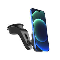 Cygnett MagMount Pro Windscreen Mount - Black (CY3618ACWIN), Strong Mounting Solution for All Phone Sizes, Works with Apple's 15W MagSafe Charger