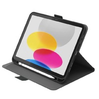 Cygnett TekView Apple iPad (10.9') (10th Gen) Case - Grey/Black (CY4391TEKVI), Apple Pencil Holder, 360° Protection, Multiple Viewing Angles, Slimline