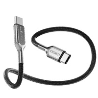 Cygnett Armoured Pro 240W USB 4.0 USB-C to USB-C Cable 1M - Black (CY4543PCCCC)