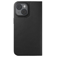 Cygnett UrbanWallet Apple iPhone 15 (6.1') Leather Wallet Case - Black (CY4590URBWT), 360° Protection, Multi-Angle, 2x Card Slots, 4FT DropProof