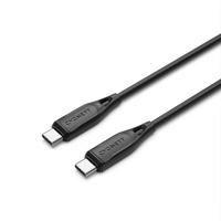Cygnett Essentials USB-C to USB-C (2.0) Cable (2M) - Black (CY4693PCTYC), 3A 60W, 480Mbps, Turbo Charge, Best for Laptop, 2 Years Warranty