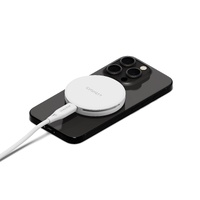 Cygnett ChargePuck Qi2 15W Fast Wireless Charger -White(CY5062CCRGP),Compact  Lightweight, 1.2M USB-C Cable,Perfect for Travel,2 Years Warranty