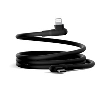 Cygnett DriveSync Right Angled Silicone Lightning to USB-C Cable (0.7M) - (CY5668CCACB), 3A 30W, 480Mbps, Drive  Sync, 2 Years Warranty