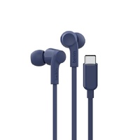 Belkin SoundForm USB-C Wired Headphones With Adjustable Volume Limiter-Blue (G3H0002fqBLV2),IPX5-Rated,10mm Drivers,Wired Connection,2 Years Warranty