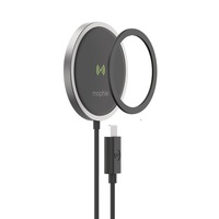 Mophie Snap+ Wireless Charger - 15W MagSafe & Qi-enabled Compatible - Black (401307634), Compact & Convenient, Universal Wireless Charging Compatible