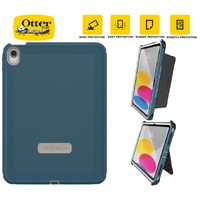 OtterBox Defender Apple iPad (10.9 inch) (10th Gen) Case Baja Beach (Blue)-(77-90081)DROP 2X Military StandardBuilt-in Screen ProtectionMulti-Position