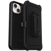 OtterBox Defender Apple iPhone 14 Plus Case Black - (77-88362) DROP 4X Military Standard Multi-Layer Included Holster Raised Edges Rugged