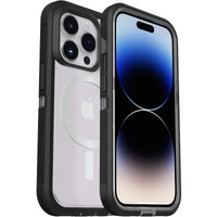 OtterBox Defender XT Clear MagSafe Apple iPhone 14 Pro Case Black Crystal - (77-90065) DROP 5X Military Standard Multi-Layer Raised Edges Rugged